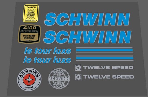 Set adesivi schwinn 1983 - schwinn,