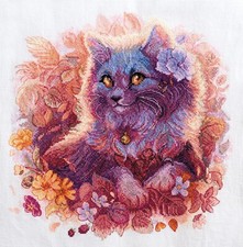 Kit punto croce contato gatto