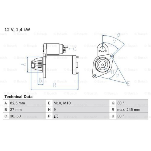 Motorino avviamento bosch - di,