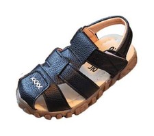 Scarpe Sandali Estivi per Bambino Punta Chiusa Colore Nero HKB 111 I.23401