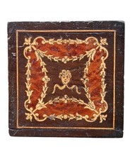 *HH* Antica Scatolina In Legno Intarsiato Scatola Portagioie Antique Box