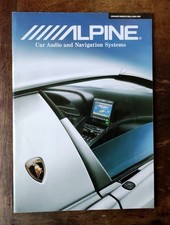 Catalogo Brochure ALPINE 2000 DEPLIANT Car Audio Navigation Leggere Descrizione 