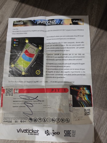 Biglietto vasco rossi - biglietto,