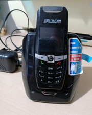 TELEFONO CORDLESS ALADINO MICRO NEW TELECOM - NERO - CON BASE 