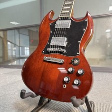 SG Standard Vintage Marrone Chitarra Elettrica Corpo Mogano Hardware Cromato 6Corde