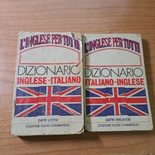 L'INGLESE PER TUTTI dizionario inglese - italiano italiano - inglese due volumi