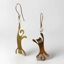 Orecchini pendenti gatto