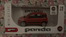 Modellino Fiat Panda Rosso - Scala 1:43 - Mondo Motors - Metal Die Cast