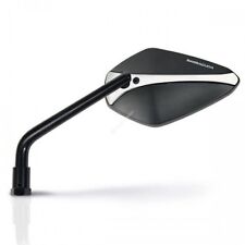 BARRACUDA MOTO COPPIA SPECCHI RETROVISORI A-VERSION NAKED INSERTO ARGENTO/SILVER