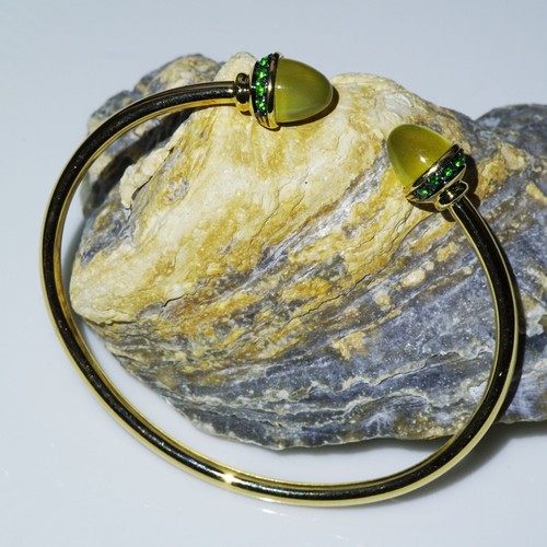 Bracciale peridoto tsavorith - peridoto,