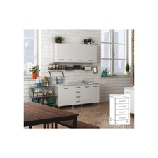 KIT CUCINA BASE 4 CASSETTI 40X50XH85 CM BIANCO