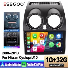 Per Nissan Qashqai J10 2007-2016 GPS Navi Autoradio Android 15 Bluetooth FM RDS
