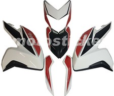 DUCATI HYPERMOTARD 821 SP - Kit Adesivi grafica rosso-nero argento + bordi neri