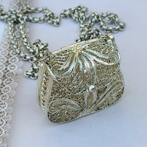 Mini borsa vintage filigrana