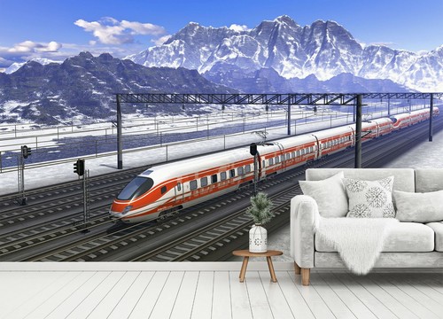 Carta parati auto treno - carta, da