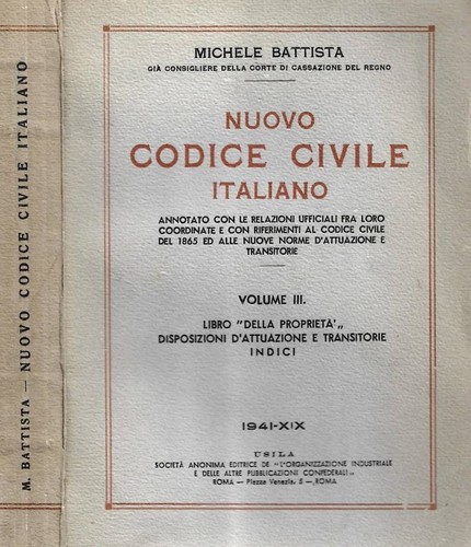 Nuovo codice civile italiano - civile,