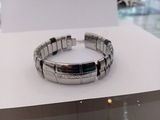 EMPORIO ARMANI BRACCIALE UOMO REF EGS126304019 USATO POCHISSIMO IN ACCIAIO /NERO