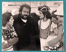 Giovanni Vettorazzo + Enzo Santaniello Bud Spencer Zanzara autografo originale