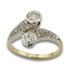 Anello Toi et Moi Diamante Oro