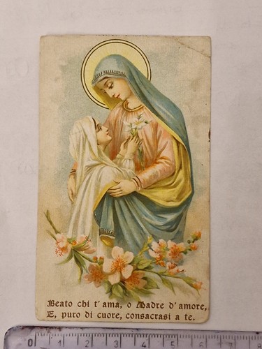 Santino holy card - card, madre