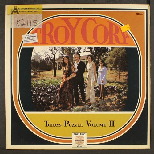 Troy cory todays puzzle vol - cory:,