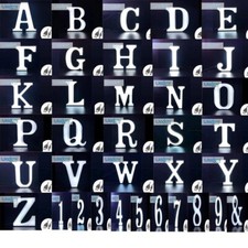 Lettere luminose lettera - lettera, led