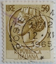 francobollo italia 50 lire