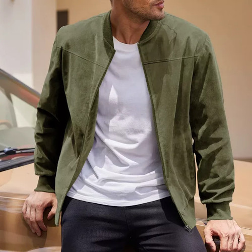 Bomber uomo verde militare - uomo,