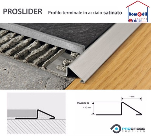 Profilo acciaio satinato - profilo,