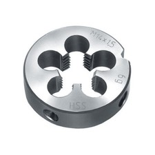 FILIERA TONDA IN ACCIAIO HSS DESTRA FILETTO METRICO PASSO FINE