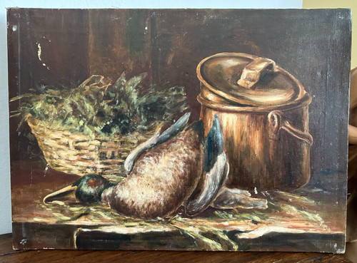 Antico quadro olio - antico, tela