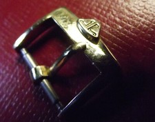 Jaeger Le Coultre -RARE VINTAGE '60 BUCKLE 14mm INSIDE -YELLOW GOLD COLOR- SWISS