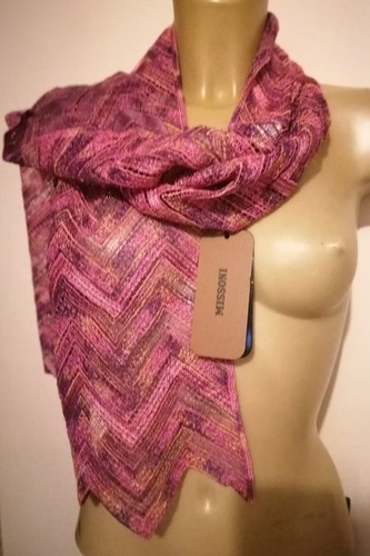 Sciarpa missoni fucsia - sciarpa,