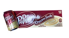 12 Dr Pepper Cream & Soda USA 0,355 l incl. deposito MHD: 08.12.25