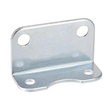 Air cylinder rod fork mounting
