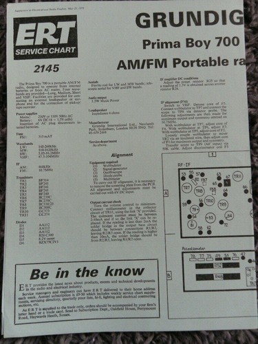 Grundig prima boy 700 - grundig, radio