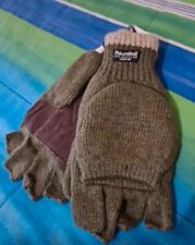 Guanti Termici Thinsulate Mezzedita Con Moffola Palmo Antiscivolo TG. L Unisex