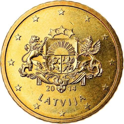 Latvia euro cent 2014 - euro, cent,