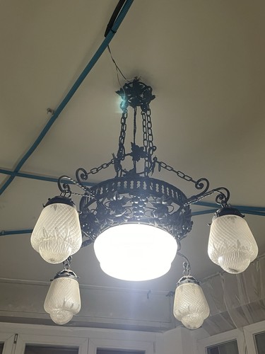 Lampadario vintage ferro - vintage,