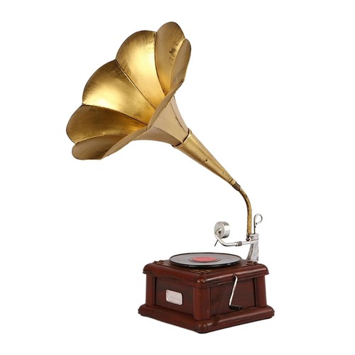 Grammofono con tromba - grammofono,