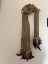 Sciarpa In Lana E Zibellino