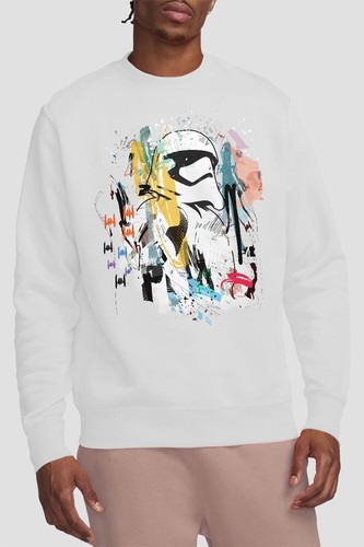 Felpa uomo star wars abstract - star,