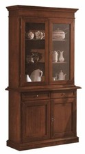 CREDENZA + VETRINA IN LEGNO