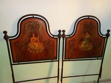 Antico Letto Matrimoniale in Ferro Battuto e Madreperla