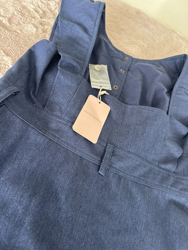 Vestido azul tirantes con - vestido,