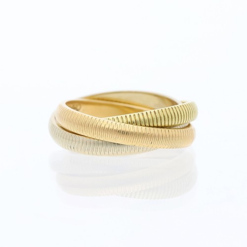 Anello cartier trinity ribbed - anello,