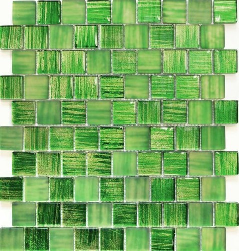 Mosaico vetro verde - mosaico,