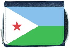 Djibouti Flag Denim Wallet