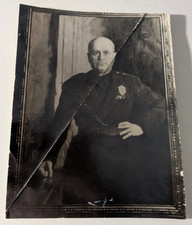 Foto anni '30 di Mussolini da