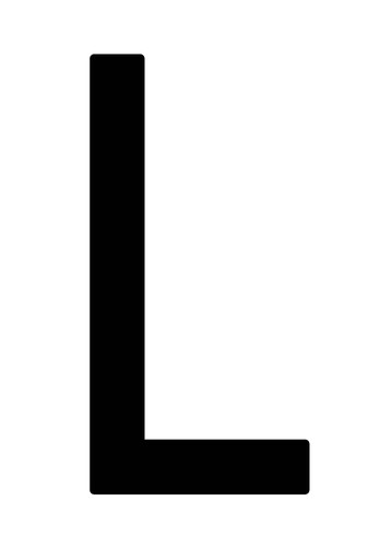 Busta lettere adesive l - 10, ''l''